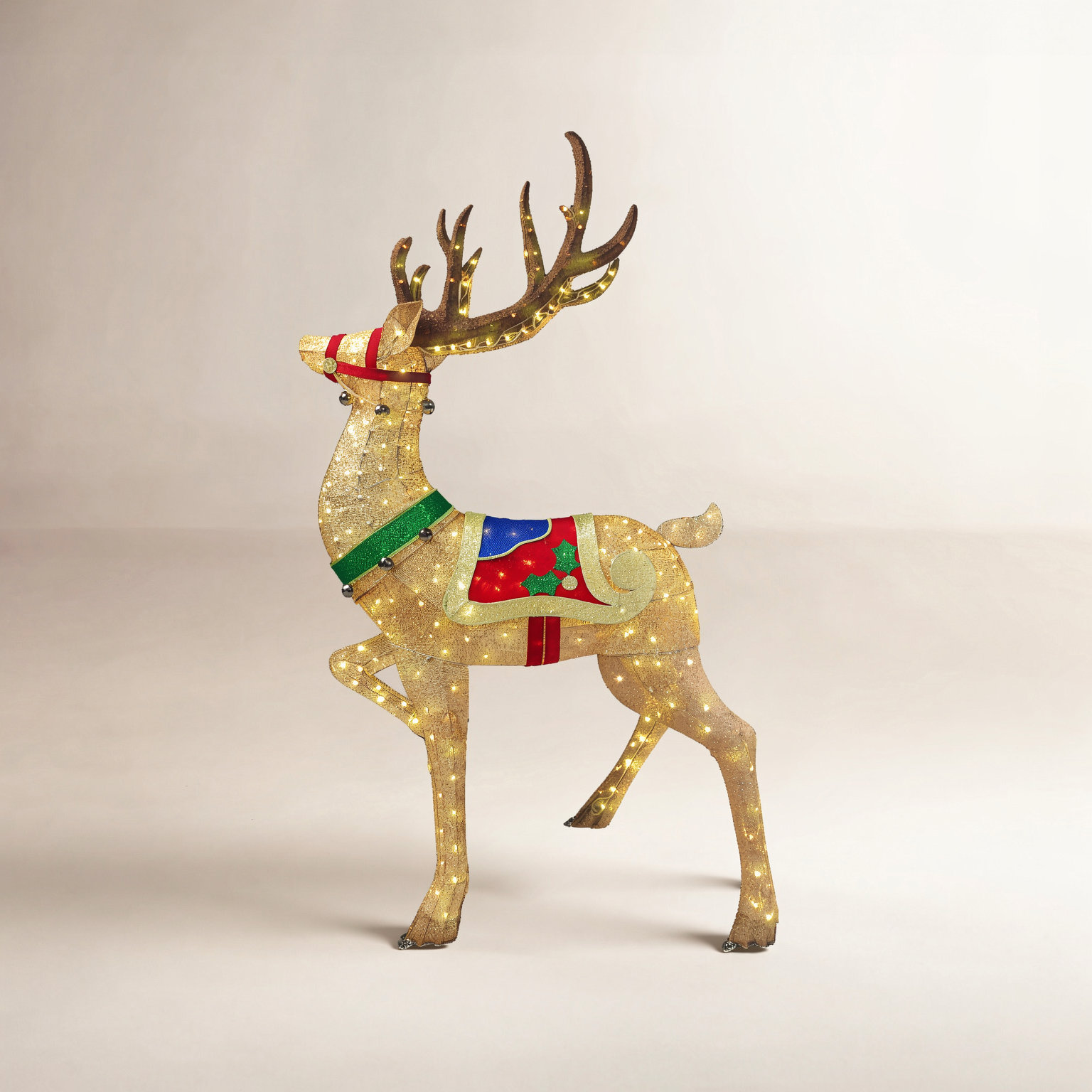 8' Outdoor Christmas Reindeer with LED Lights