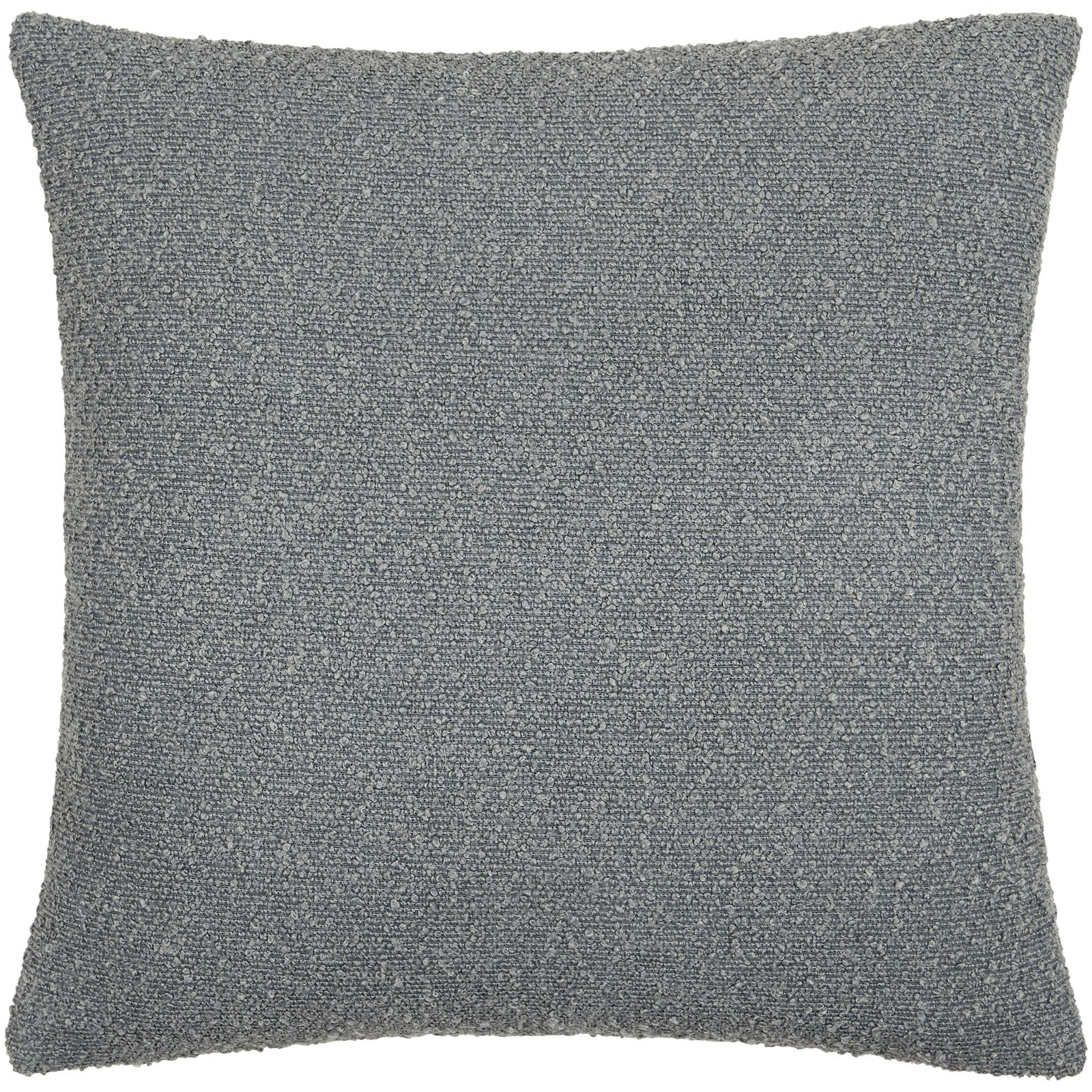 Amalfi Boucle Throw Pillow, Down, 22" x 22", Slate