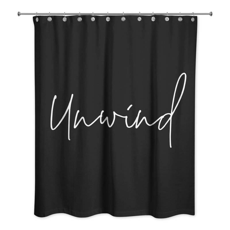 Perine Shower Curtain, Black