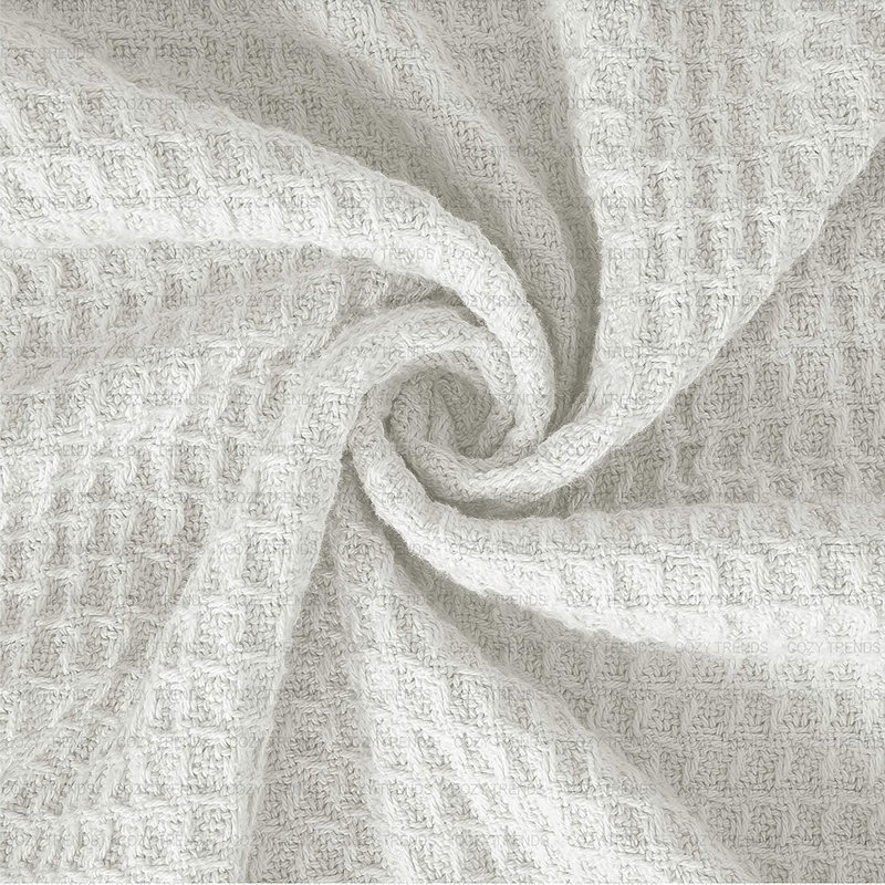 Couverture en coton, Simple, 3, Ivoire