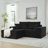 Boneless L-Shaped Sofa with Removable Ottoman, Deep Seat and Throw Pillows-1226718698