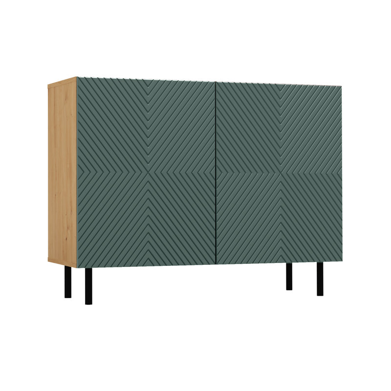 Bartett 2 - Door Rectangle Accent Cabinet, Green