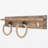 Industrial Pipe Hook, Solid Walnut Color, 27.6 x 5.5 x 4.7 Inches | 100% Spruce Wood, 17.6 lbs Load Capacity | Perfect for Home Décor & Organizing, Stylish and Durable Design for Modern Spaces