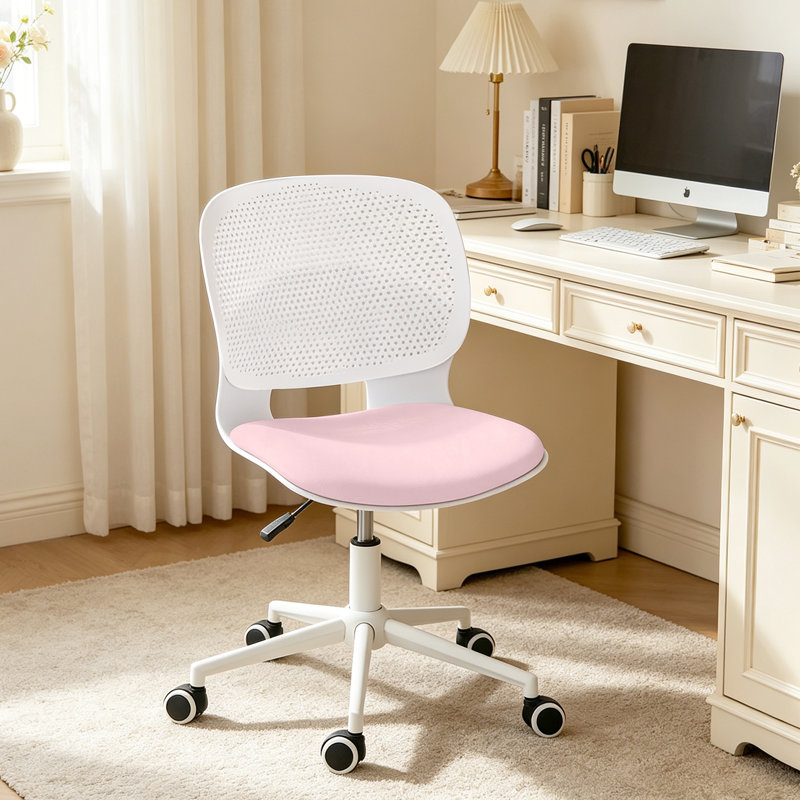 Blue Elephant Task Chair, Pink White