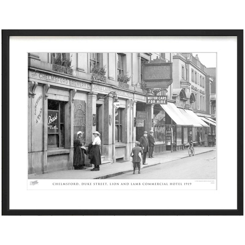 Chelmsford, Duke Street, Lion And Lamb Commercial Hotel 1919 by Francis Frith - Single Picture Frame Print