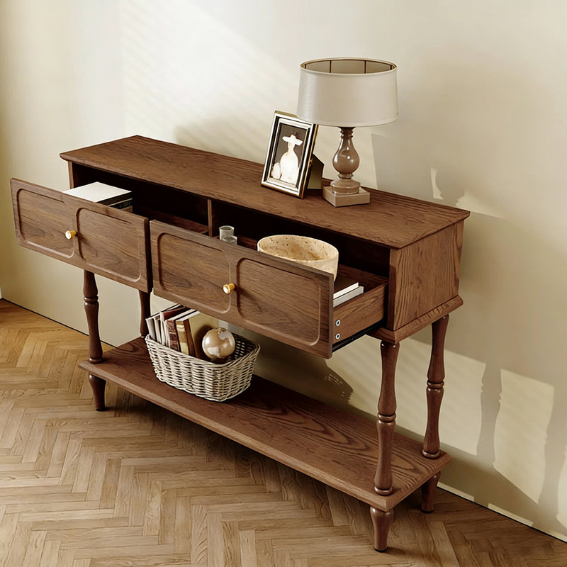 Console américaine de style américain simple, Brun