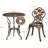 2 - Person Metal Patio Dining Set with Round Table-1518289006