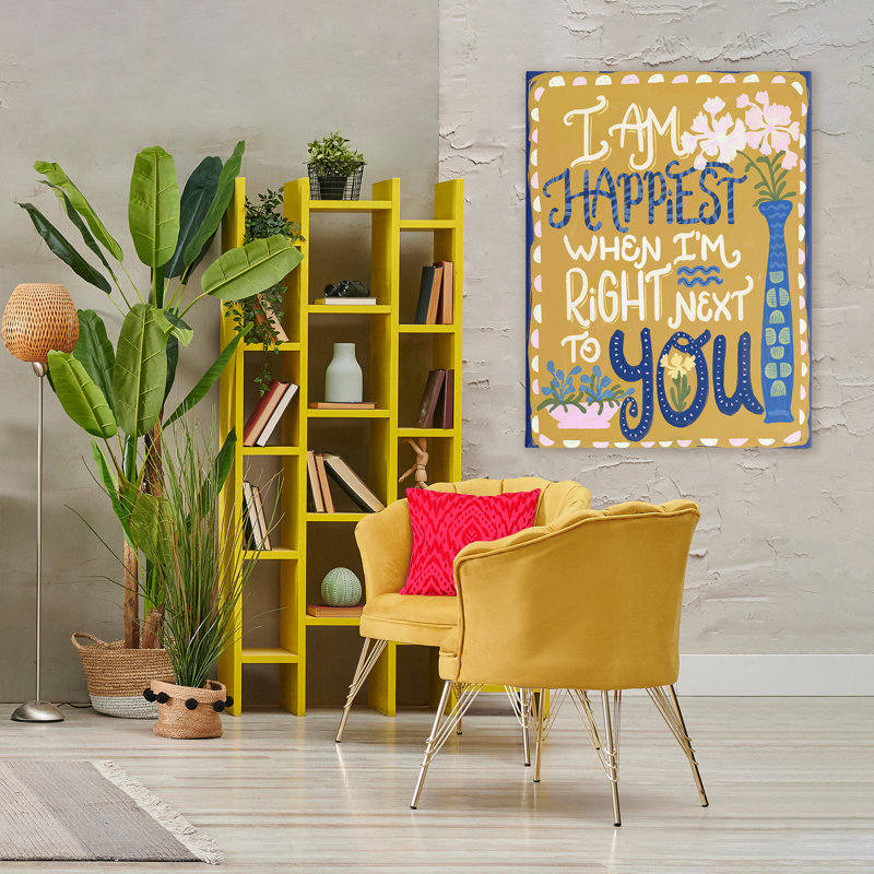 «Happest prochain à vous», conception par Connie Summers, H 48 po x l 36 po