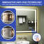 Miroir de salle de bain intelligent à DEL avec capteur infrarouge grossissement 10x et double éclairage-1374715871-1374715870
