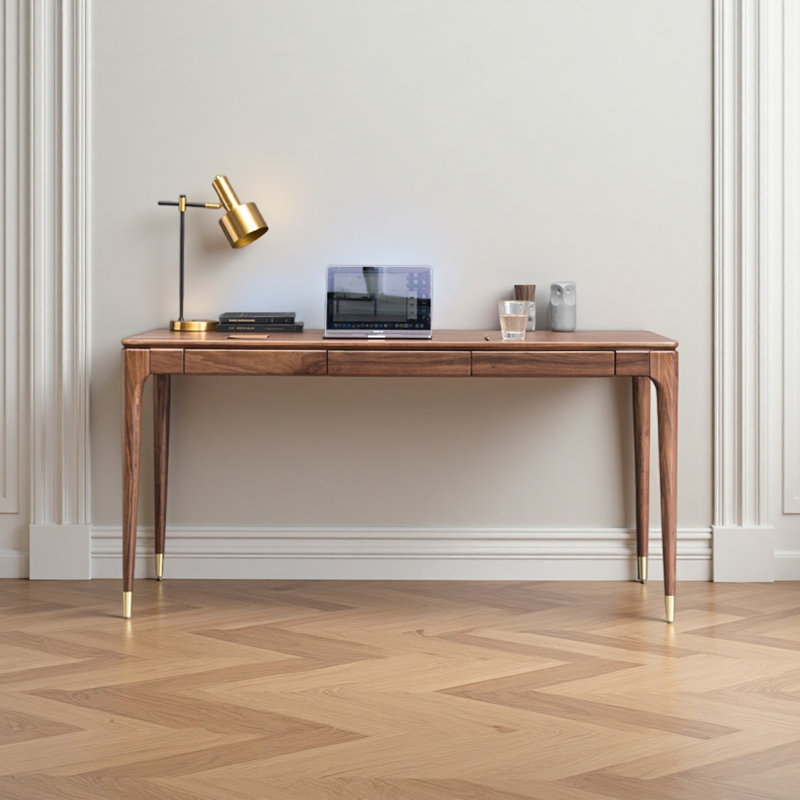 Bureau d'écriture moderne en noyer noir