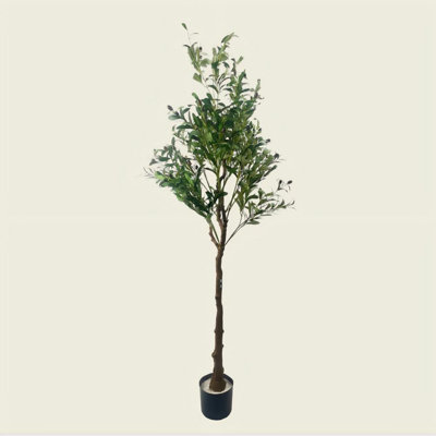 Forest Artificial Olive Tree for Office Home, Living Room, Patio Type D