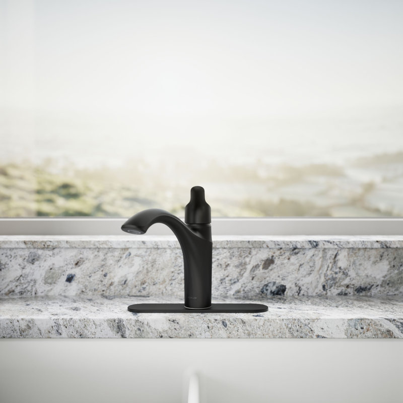 Rival Single-Handle Kitchen Sink Faucet, Matte Black