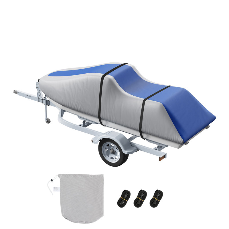 Gray and Blue Heavy-Duty Marine Grade Jet Ski Cover