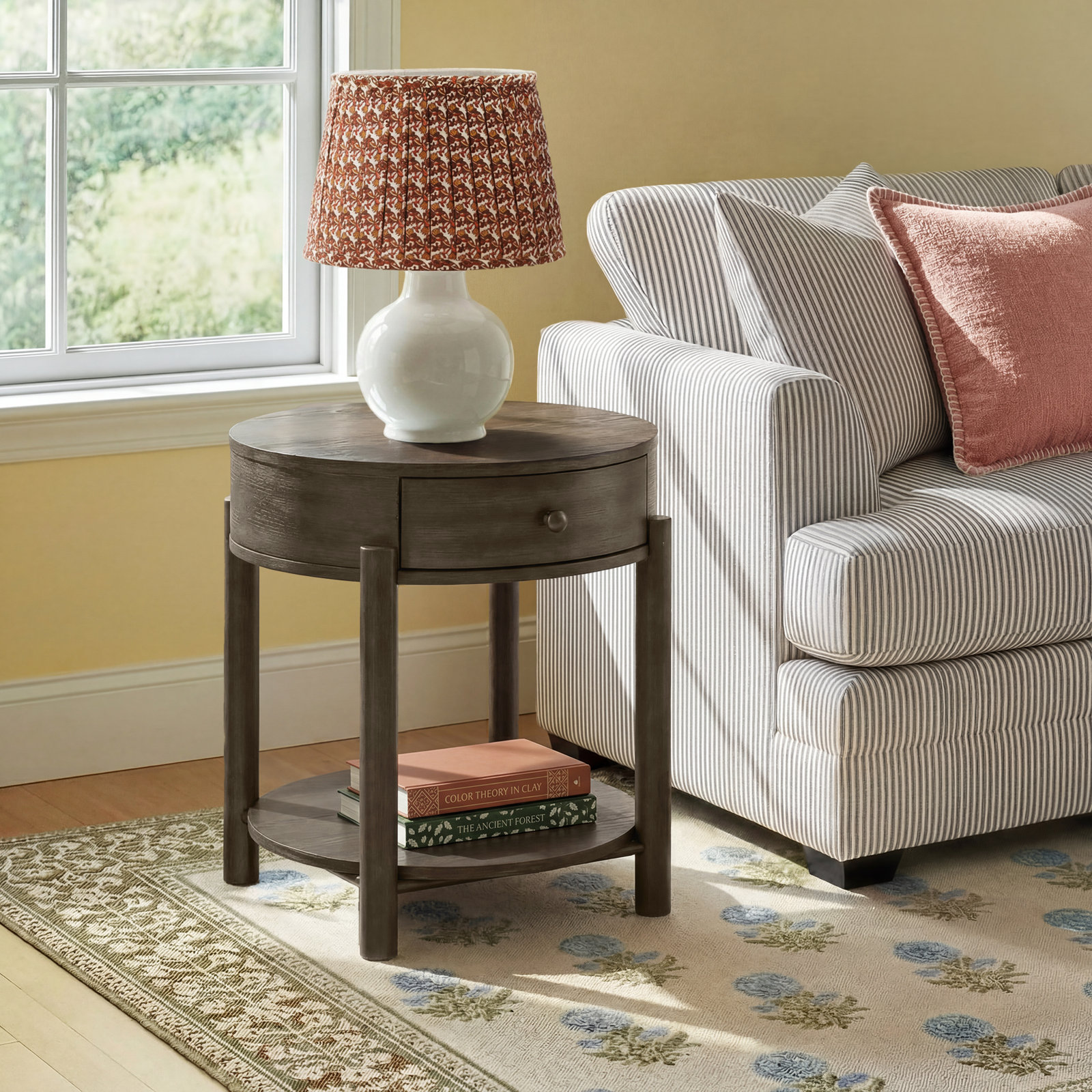 Ostia 24" Oak End Table