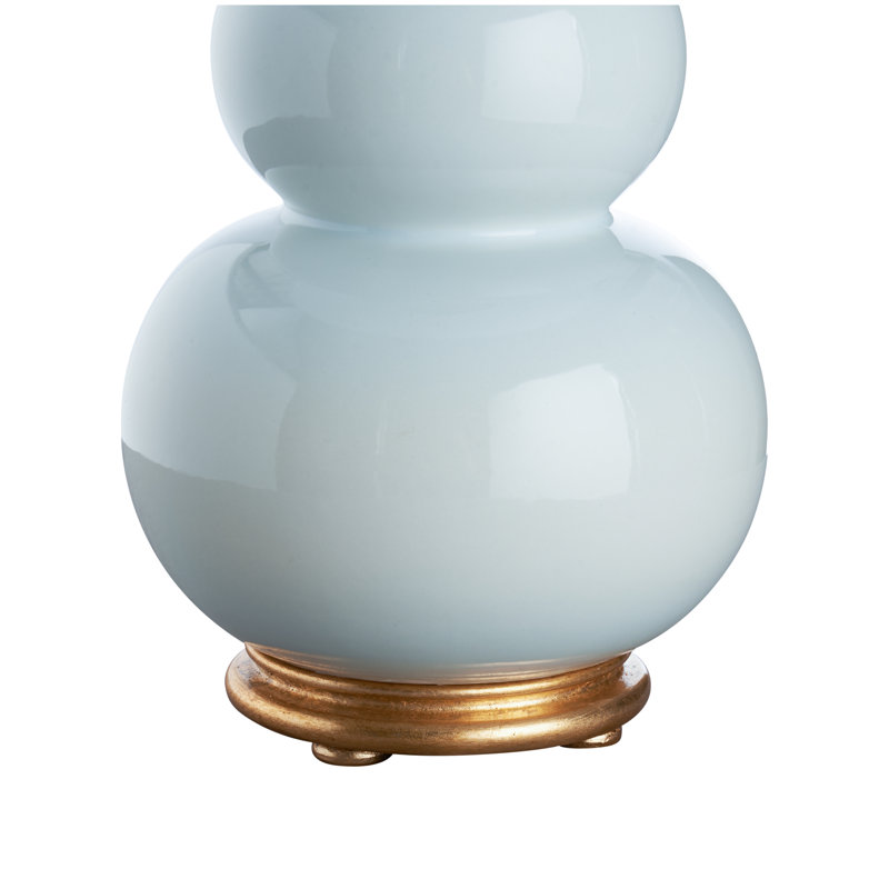 Denise Table Lamp, White/Gold