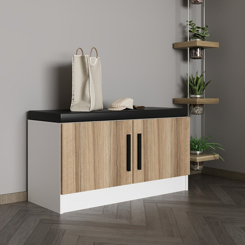 Nichlas 90 cm W Hall Tree, Walnut