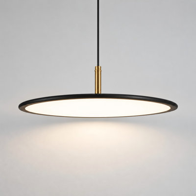 1-Light Modern LED Dimmable Kitchen Island Pendant With Remote Control