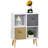 Sybil 2 -Drawer 2 -Shelf Storage Cabinet