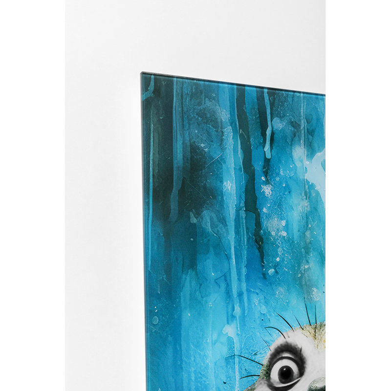 Singing Meerkats Photographic Art Print on Glass