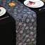 Christmas Snowflake Silver Table Runner 11 Inch x 49 Feet Sparkly Silver Foil Glitter Metallic Mesh Runners Dining Table Decorations for Seasonal Winter Xmas Festival Holiday Home Party