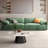 Green 100% Polyester Modular Sofa cushion couch-108605336-108605337