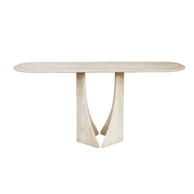 White Stone Entrance Table