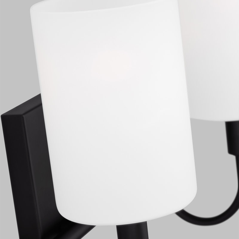 Two Light Wall / Bath, Midnight Black
