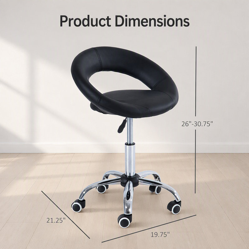 Tabouret à roulettes Crescent