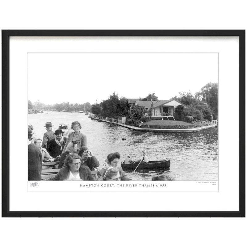 Hampton Court, The River Thames C1955 by Francis Frith - Single Picture Frame Print, 28cm H x 36cm W x 2.3cm D