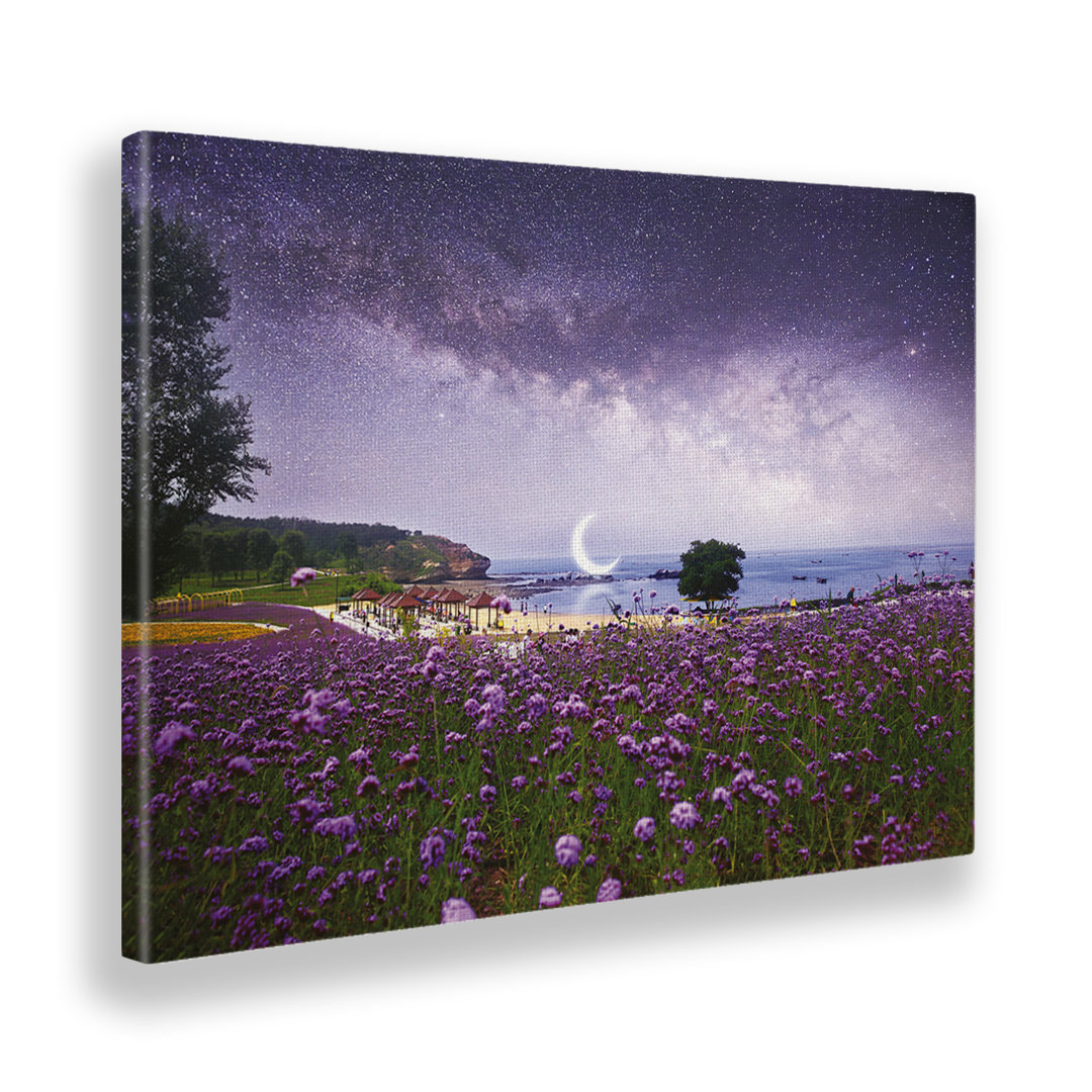 Kunstdruck Moon over the Sea von Giallobus