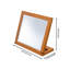 Miroir de table réglable en bois
