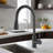 Single Level Stainless Steel Kitchen Sink Faucets with Pull Down Sprayer