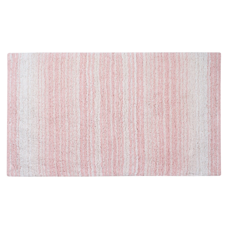 Griffie Plush 100 % Cotton Bath Rug, Single - 21" L x 34" W, Pink