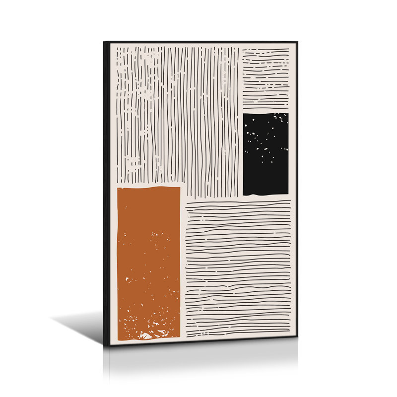 Edveh Abstract Geometry On Canvas Painting
