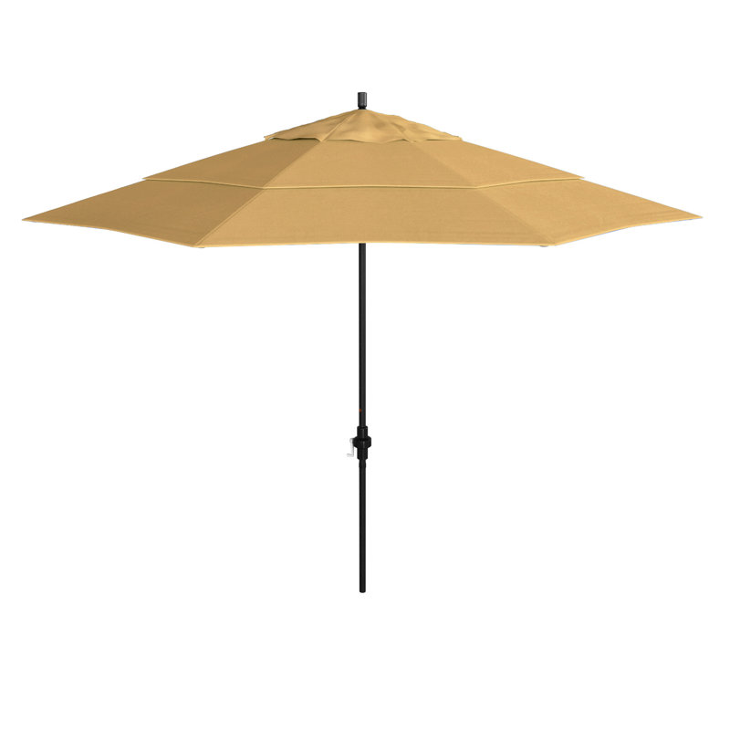 Parasol de marché 132 po Sunbrella, Toile toile Sunbrella® blé