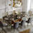 Hobart Modern Rectangular Sintered Stone Dining Table with Pedestal Base-666994732-654490484
