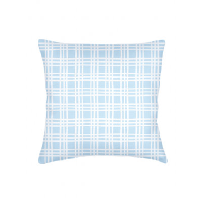 Printed Pillows Linen Plaid Accent Pillow