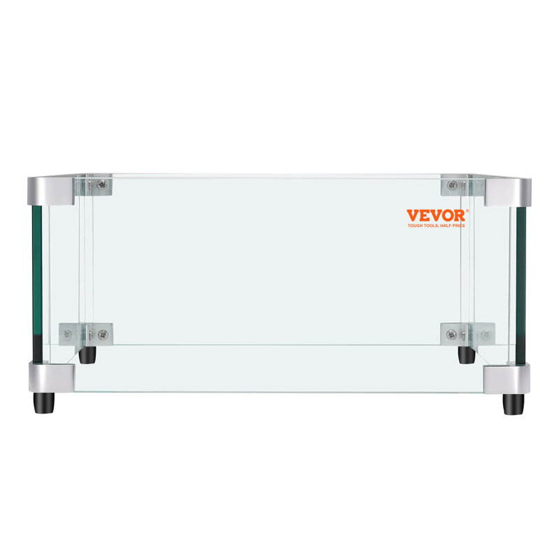 Pare-flammes (verre), H 7,50 po x l 19,40 po x P 19,40 po