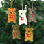 Figurine décorative suspendue portant des cadeaux