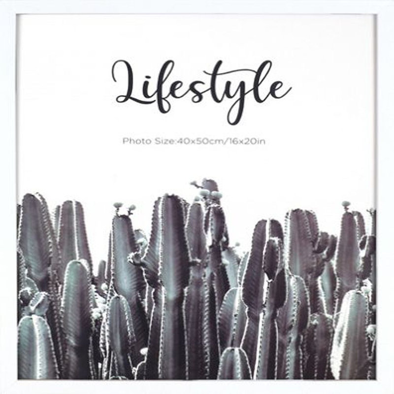 Ensemble de cadre photo simple, 16 po x 20 po, Blanc