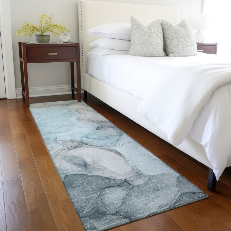 Tapis intérieur / extérieur Alfonzo avec envers antidérapant, Tapis de couloir 2 pi 3 po x 7 pi 6 po