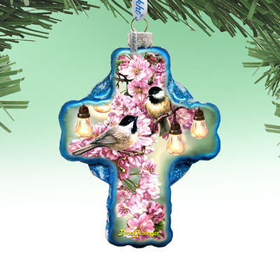 4.5'' Glass Holiday Shaped Ornament