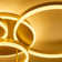 Tavin 5-Light 110cm Golden Loops LED Semi Flush Mount Light