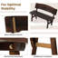 Manufactured Wood Wood Outdoor Bench