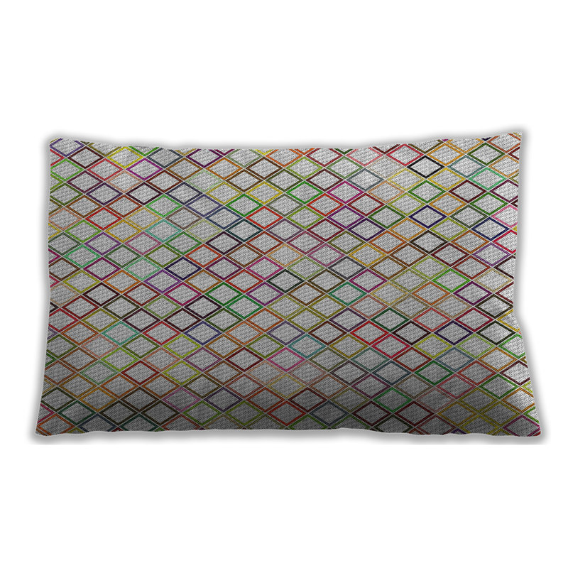 Ikat Throw Pillow, Microsuede