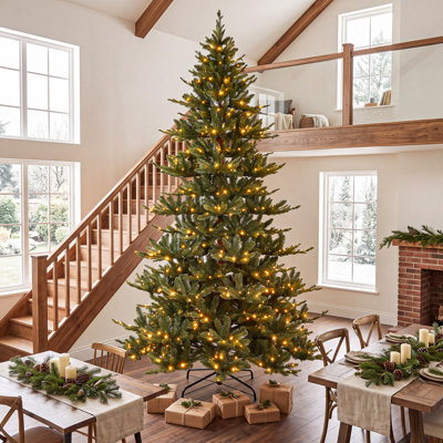 Arbre de Noël artificiel blanc chaud 650 lumières à DEL PreLit 9 pi