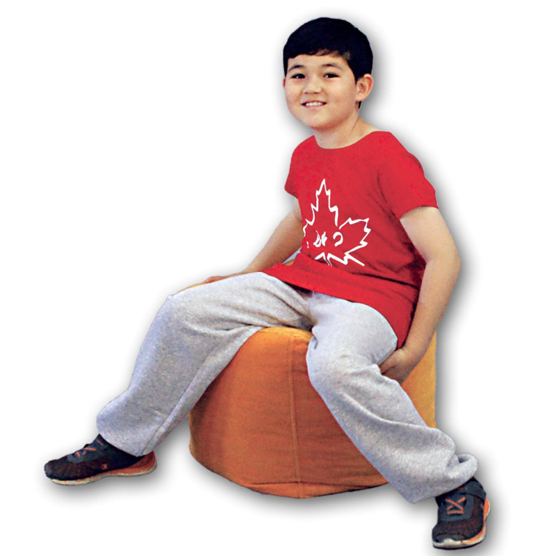 Petit fauteuil poire, Polyester orange atomique