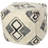 Double Diamond Black and White Pattern Pouf