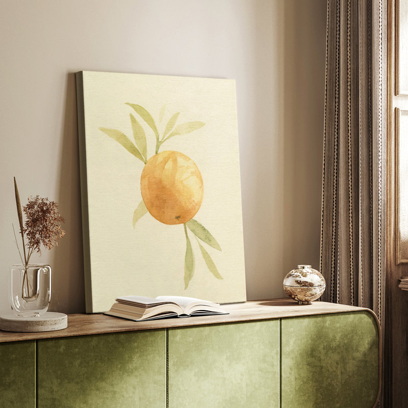 Dappled Oranges I -Custom Wrapped Gallery Cavas, 18" H x 12" W