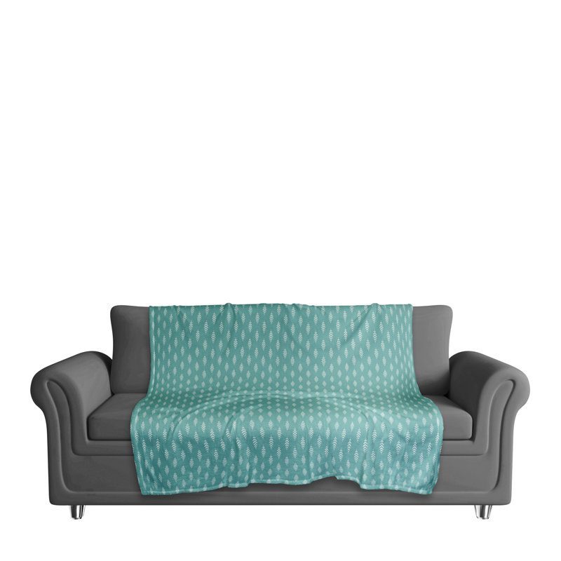 Hand Woven Throw Blanket, Teal